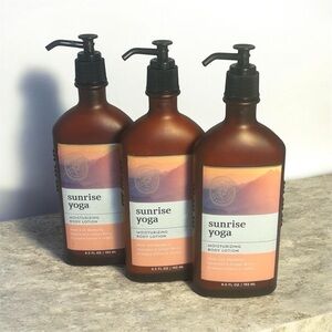 Bath & Body Works AROMATHERAPY SUNRISE YOGA BODY LOTIONS 8 Oz X3 NEW!